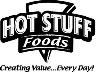 HOT STUFF FOODS CREATING VALUE...EVERY DAY! logo