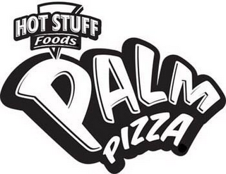 HOT STUFF FOODS PALM PIZZA logo