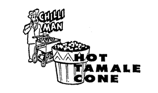 HOT TAMALE CONE CHILLI MAN logo