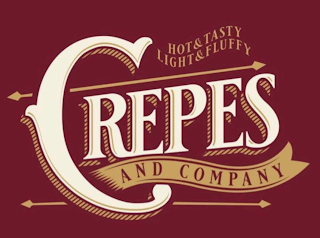 HOT & TASTY LIGHT & FLUFFY CREPES AND COMPANY logo