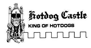 HOTDOG CASTLE KING OF HOTDOGS logo