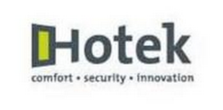 HOTEK COMFORT · SECURITY · INNOVATION logo
