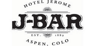 HOTEL JEROME J-BAR EST. 1889 ASPEN, COLO logo