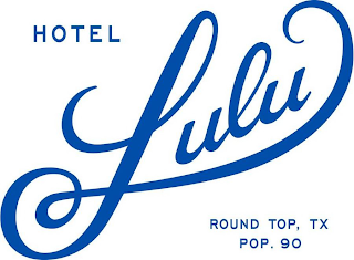 HOTEL LULU ROUND TOP, TX POP. 90 logo