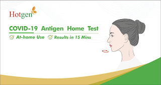 HOTGEN COVID-19 ANTIGEN HOME TEST AT-HOME USE RESULTS IN 15 MINS logo