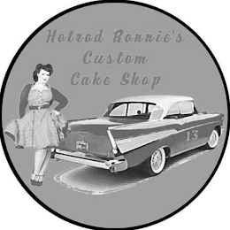 HOTROD RONNIE'S CUSTOM CAKE SHOP 13 logo
