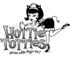 HOTTIE TOTTIES GET'EM WHILE THEY'RE HOT! logo