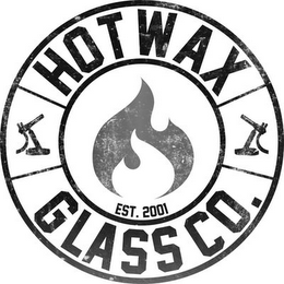 HOTWAX  EST 2001 GLASS CO logo