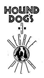 HOUND DOG'S 3 DEGREE PIZZA logo