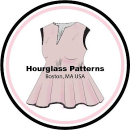 HOURGLASS PATTERNS BOSTON, MA USA logo
