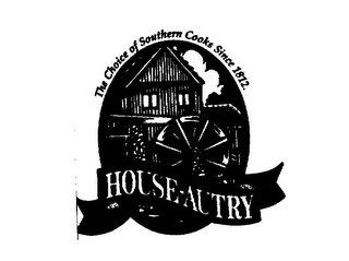 HOUSE-AUTRY THE CHOICE OF SOUTHERN COOKS SINCE 1812. logo