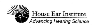 HOUSE EAR INSTITUTE ADVANCING HEARING SCIENCE logo