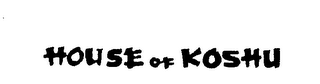 HOUSE OF KOSHU logo