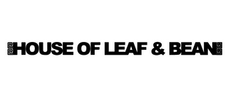 HOUSE OF LEAF & BEAN logo