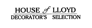 HOUSE OF LLOYD DECORATOR'S SELECTION logo