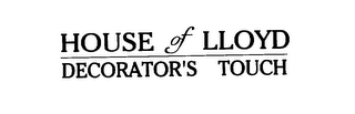 HOUSE OF LLOYD DECORATOR'S TOUCH logo
