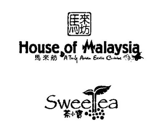 HOUSE OF MALAYSIA A TRULY ASIAN EXOTIC CUISINE SWEETEA logo