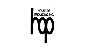 HOUSE OF PACKAGING, INC.  HOP logo