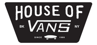 HOUSE OF VANS BK NY SINCE 1966 logo