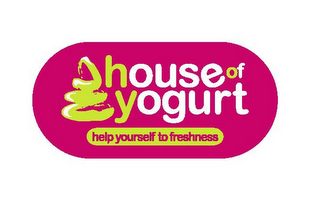 HOUSE OF YOGURT HELP YOURSELF TO FRESHNESS logo