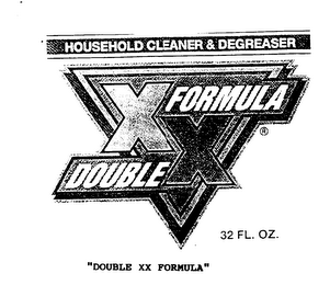 HOUSEHOLD CLEANER & DEGREASER "DOUBLE XX FORMULA" logo