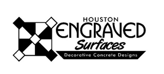 HOUSTON ENGRAVED SURFACES DECORATIVE CONCRETE DESIGNS logo