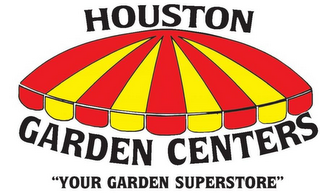HOUSTON GARDEN CENTERS "YOUR GARDEN SUPERSTORE" logo