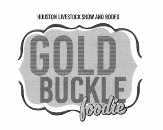 HOUSTON LIVESTOCK SHOW AND RODEO GOLD BUCKLE FOODIE logo