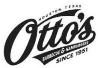 HOUSTON, TEXAS OTTO'S BARBECUE & HAMBURGERS SINCE 1951 logo