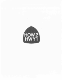 HOW 2 HWY 1 logo