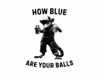 HOW BLUE ARE YOUR BALLS logo