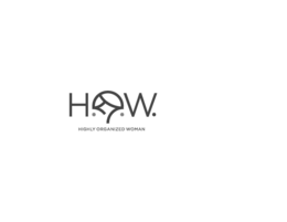 H.O.W. HIGHLY ORGANIZED WOMAN logo