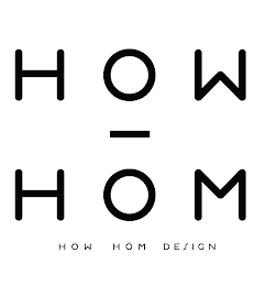 HOW HOM DESIGN logo