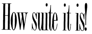 HOW SUITE IT IS! logo