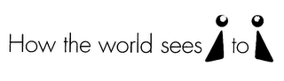 HOW THE WORLD SEES I TO I logo