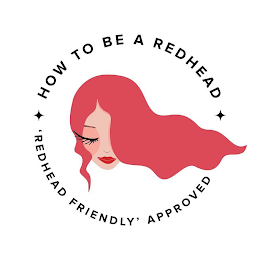 HOW TO BE A REDHEAD 'REDHEAD FRIENDLY' APPROVED logo