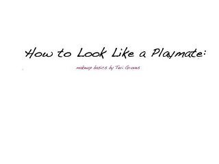 HOW TO LOOK LIKE A PLAYMATE: MAKEUP BASICS BY TERI GROVES logo