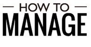 HOW TO MANAGE logo