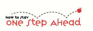 HOW TO STAY ONE STEP AHEAD logo