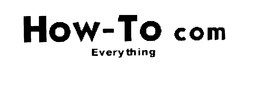 HOW-TO.COM HOW-TO DO EVERYTHING ALL IN ONE PLACE logo