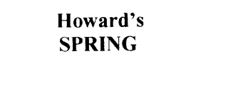 HOWARD'S SPRING logo