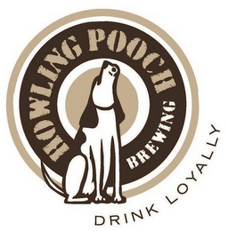 HOWLING POOCH BREWING DRINK LOYALLY logo