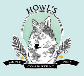 HOWL'S SIMPLE CONSISTENT PURE logo
