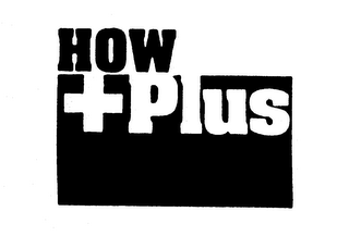 HOW+PLUS logo