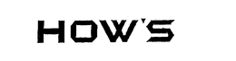 HOW'S logo