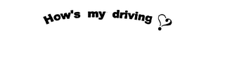 HOW'S MY DRIVING logo