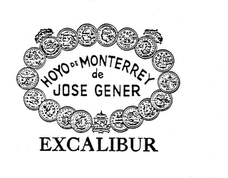 HOYO DE MONTERREY DE JOSE GENER EXCALIBUR logo
