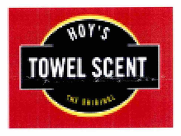 HOY'S TOWEL SCENT THE ORIGINAL logo