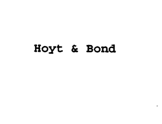 HOYT & BOND logo