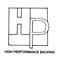 HP HIGH PERFORMANCE BACKING logo
